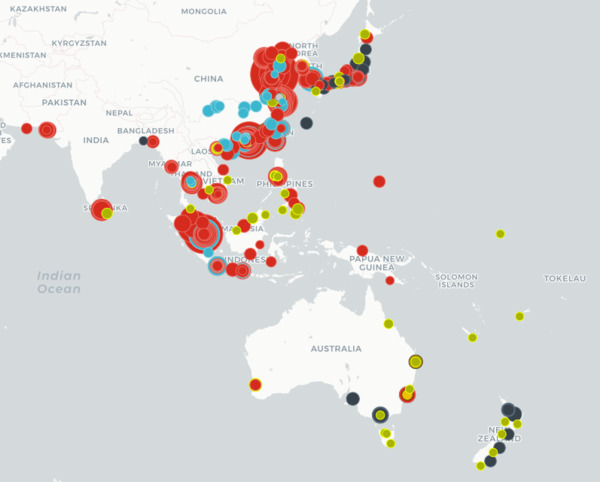 Asia automation map