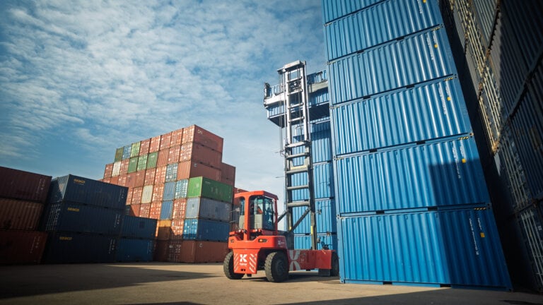 Empty container handlers